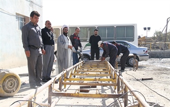 بازسازی و ساخت نوار های نقاله توسط پرسنل سازمان عمران 