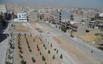 احداث بوستان باغبان نوین در خیابان شهید باغبان نوین